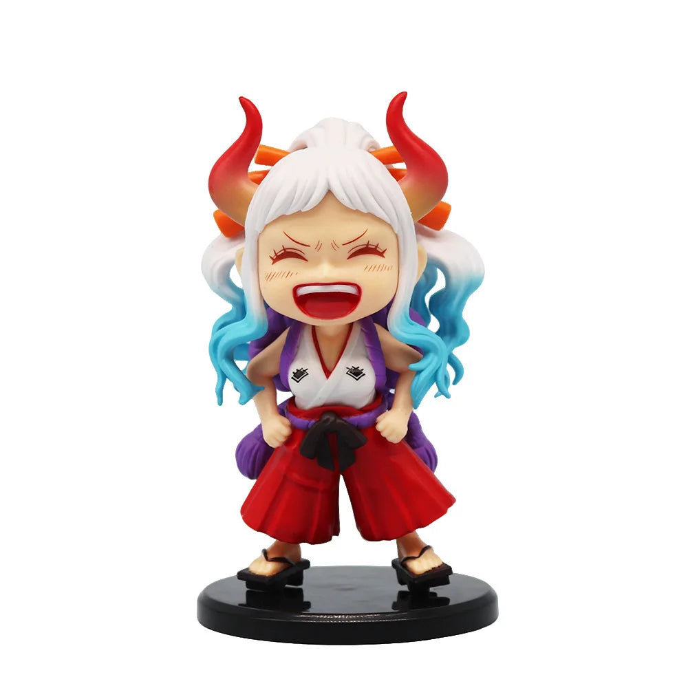 13cm Anime Figure One Piece Monkey D Luffy Roronoa Zoro Kawaii Toys Q Figural Nendoroid Car Decoration PVC Model Gift