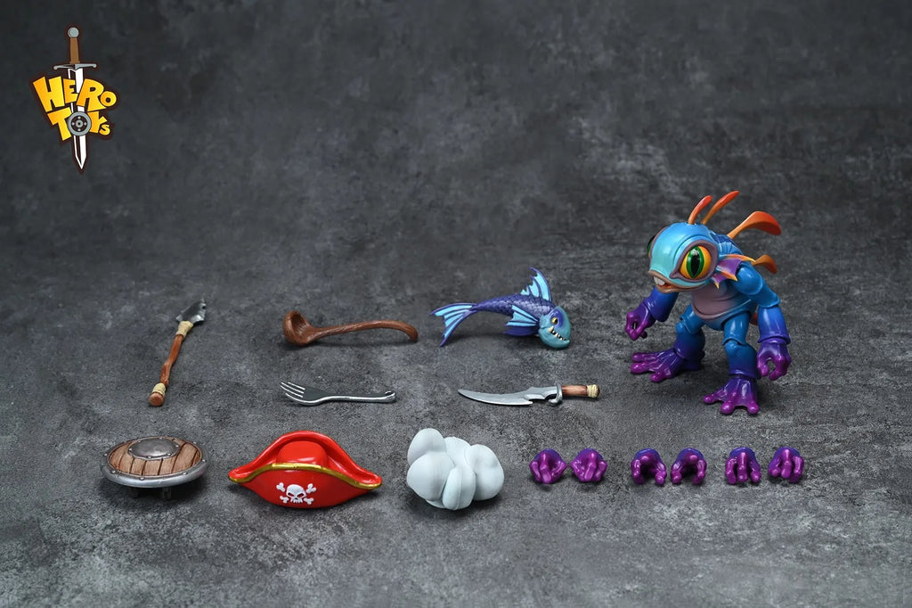 Auf Lager: Original Hero Toys Mety Toyz Warcraft Murloc Actionfigur im Maßstab 1:12