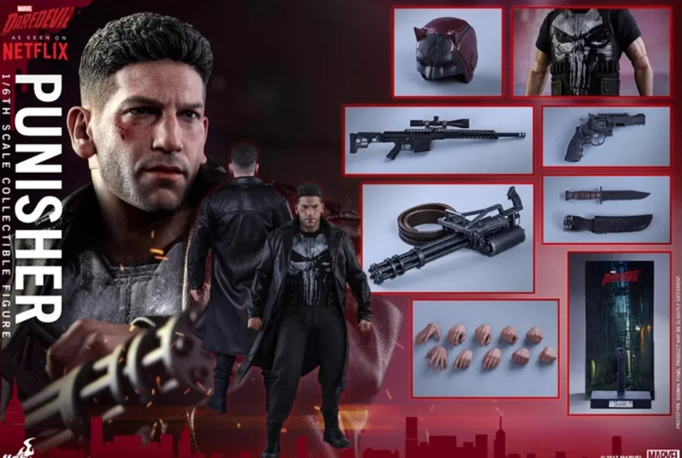 In Stock Original HotToys HT TMS003 Daredevil TMS004 Punisher 1/6 Anime Movie Character Models Art Collectibles Toys Gifts