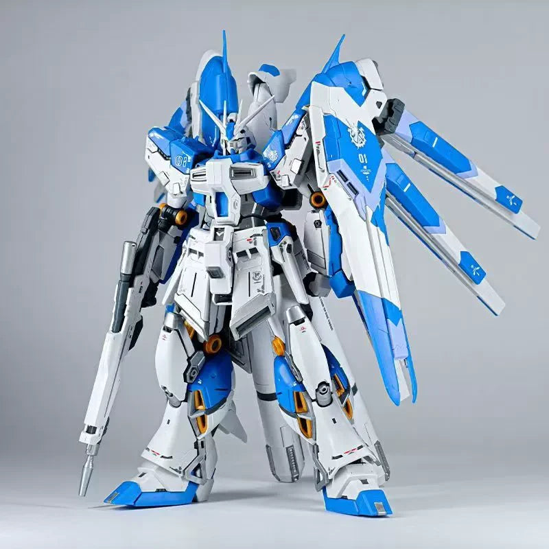 1/144 RG Hi-V Amuro RX-93-V2 Mecha Model Kit Action Figure Assembly Toy With Water Slide Decal Desktop Ornament Collectible Gift
