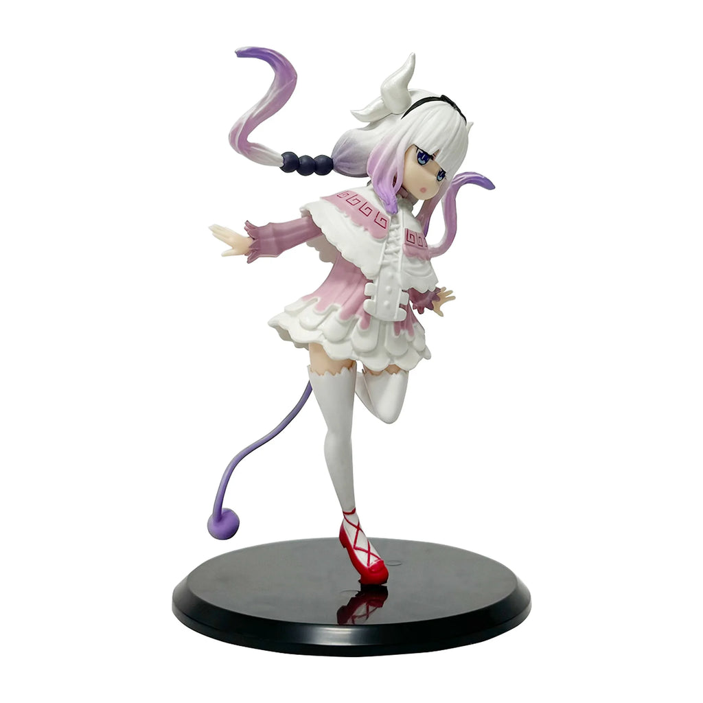 16CM Anime Miss Kobayashi's Dragon Maid KannaKamui Playful Cat Dragon Tohru Model Toy Gift Collection Action Figure Gift Doll