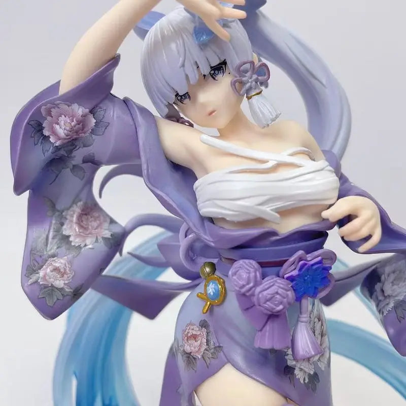 New Genshin Impact Anime Game Peripherals Kamisato Ayaka Princess Egret Pvc Model Anime Game Figure Simulation Gift For Holiday