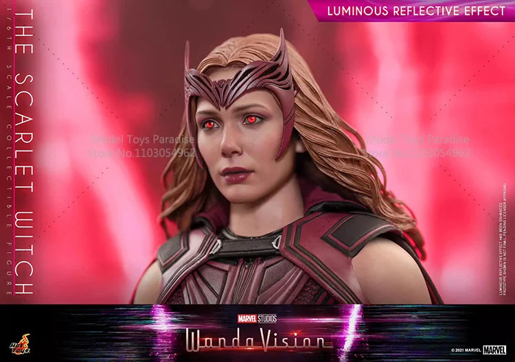 Original HOTTOYS HT TMS036 1/6 Collectible Toys Scarlet Witch 4.0 Super Hero Wanda Woman Soldier 12'' Action Figure Model Gifts