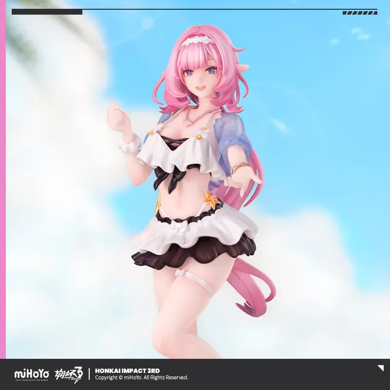 [Genuine] miHoYo Game Honkai Impact 3rd Elysia 1/8 Figure Summer Fairy Miss ver. Cartoon Doll Anime Accessory Cosplay Xmas Gifts