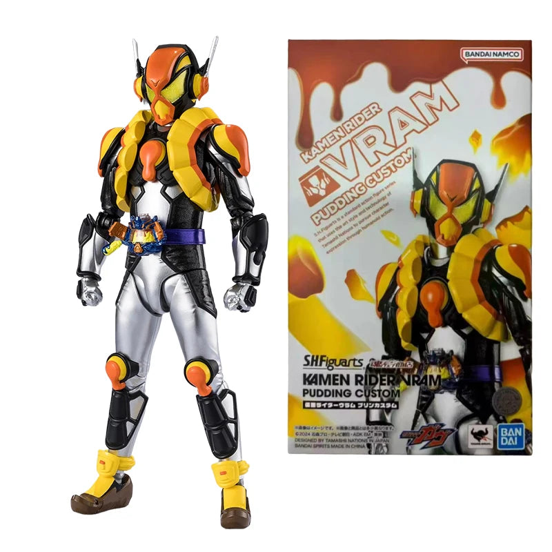 1PC   Genuine S.H.Figuarts  GAVV Anime Figure Vram Pudding Custom Action Toys  Christmas Gift Collectible Model