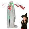 Halloween Decor 4.3 FT Sound-Actived Life Size Animatronics Ghost with Trident