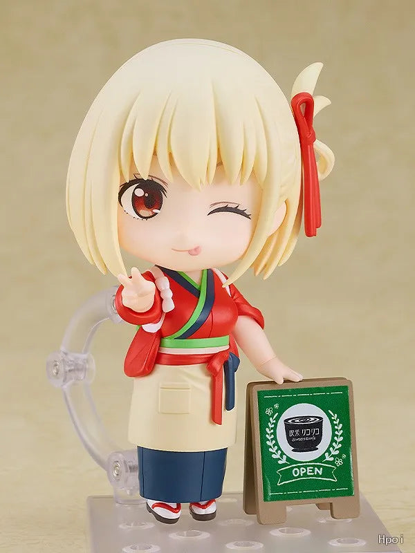 【UA】 GSC Nendoron 2335 Ricolis Nishiki Chishu Rico Rico Coffee Shop Work Clothes Action Figure Model Toy Gift