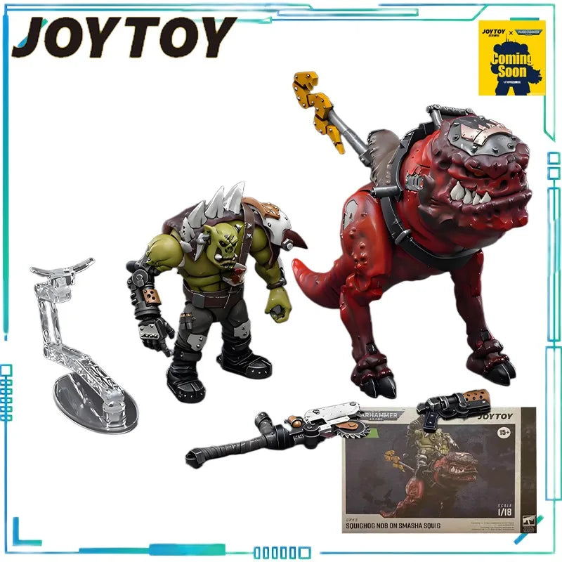 JOYTOY Genuine JOYTOY X Warhammer 40K Series Heresy! Ouke Man Is A Strong Barbarian Who Rides, Collides and Jumps 1/18 Collect