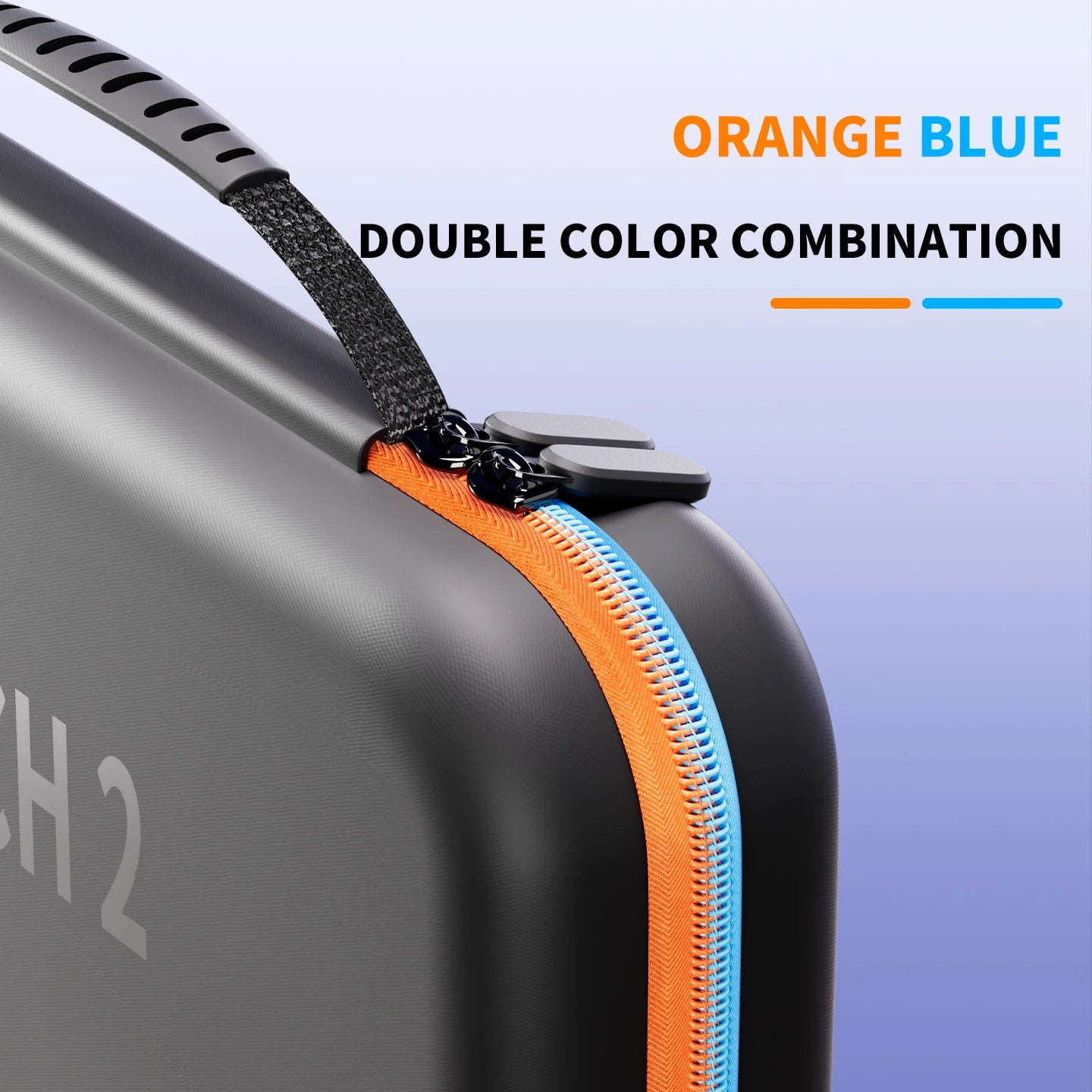 Carrying Case for Nintendo Switch 2 Model, Portable Hard Shell Pouch Carrying Travel Game Bag for Nintendo Switch 2 blue orange