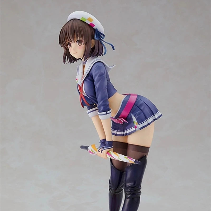 Anime Saekano How to Raise a Boring Girlfriend Figure Racing Girl Megumi Kato Take Umbrella Action Figure Sexy Girls Model Doll