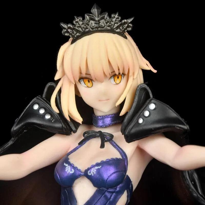 24Cm Fate Stay Night Action Figures Saber Altria Pendragon King Arthur Anime Figure Collect Desktop Decoration Figurine Model