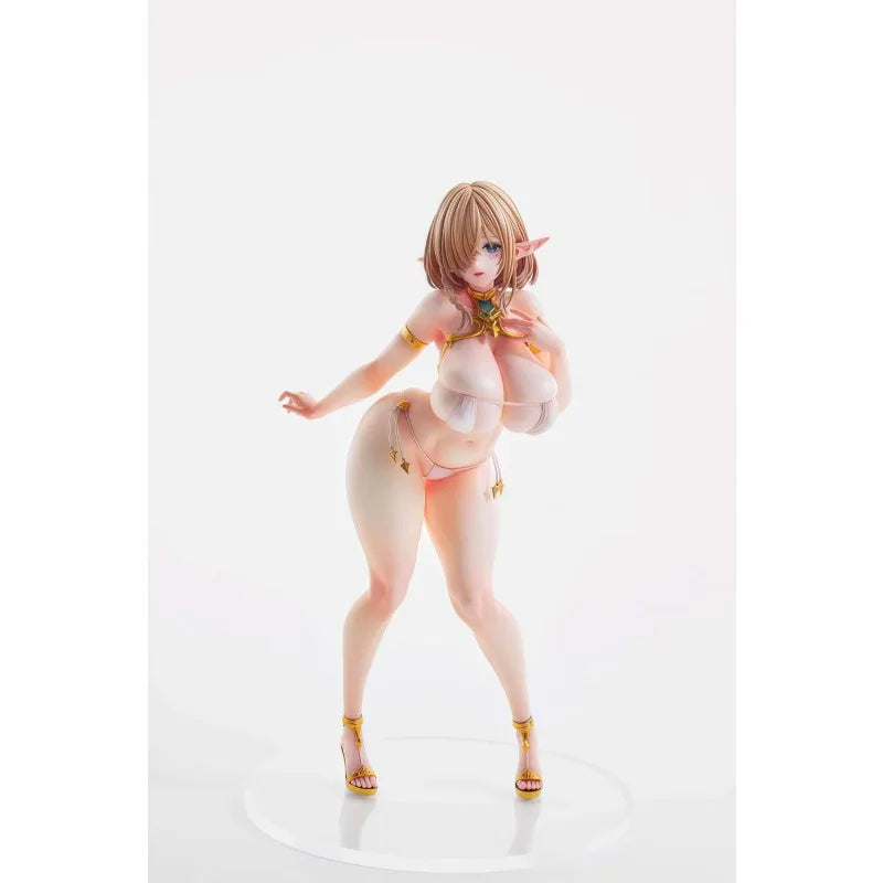 24cm Beautiful Girl Figure VERTEX Elf Village Cecil Kukulu Bathing Suits Beautiful Anime Model Desktop Ornament Decorations Toy