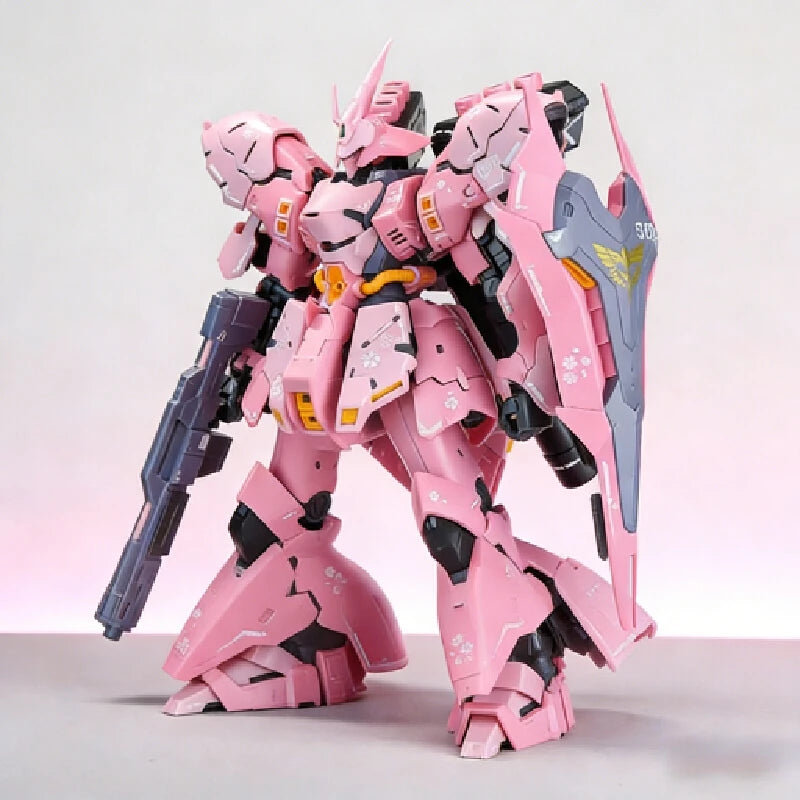 STAR RG Sazabi 1/144 Cherry Blossom Pink Color Scheme Mech Assembly Model Kit Action Figures Boys' Puzzle Toy Collectible Gift