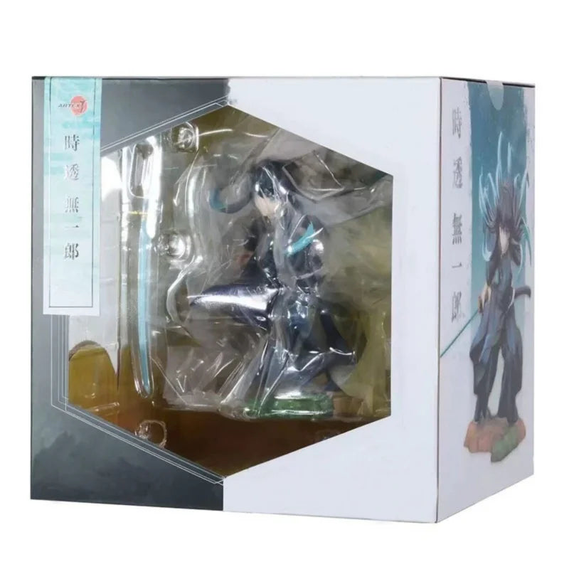 18cm Gk Demon Slayer: Kimetsu No Yaiba Muichiro Tokito Battle Form Articulated Pvc Action Figure Model Desktop Ornament Toy Gift