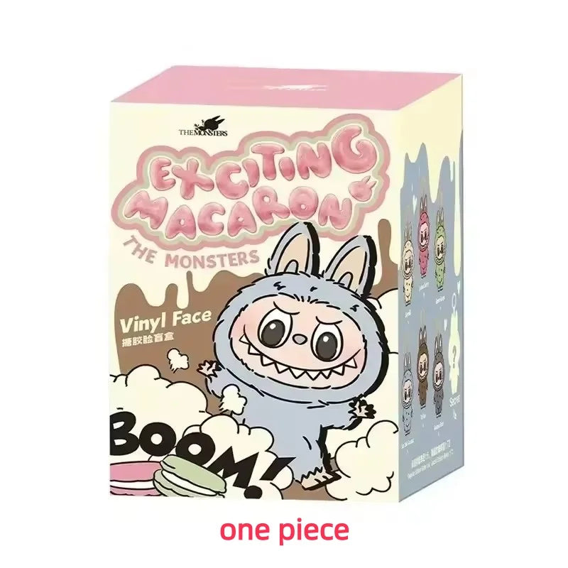 POP MART labubu Doll The Monsters Tasty Macarons Blind Box Random Vinyl Figure Cute Food Theme Collectible Toy Gift 