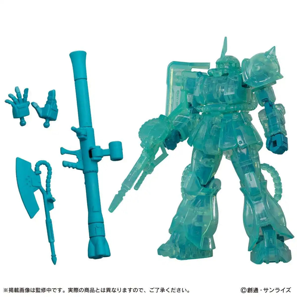 Bandai Gundam Limited Edition Neon Gurren Lagann Color Transparent Action Figurine Original Zazuo Set For Collecting Displaying