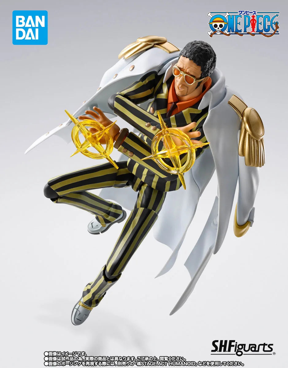 Bandai Officially Licensed One Piece S.H.Figuarts Borsalino -Future Island Egghead Figures Anime Model Genuine Boxed Toy Gift