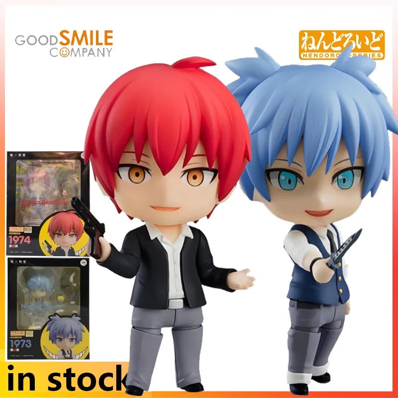 GSC Original Finished Product Movable Q-version Figurine Series Assassination Classroom Anime Toys  Model Festival Gift for Boys