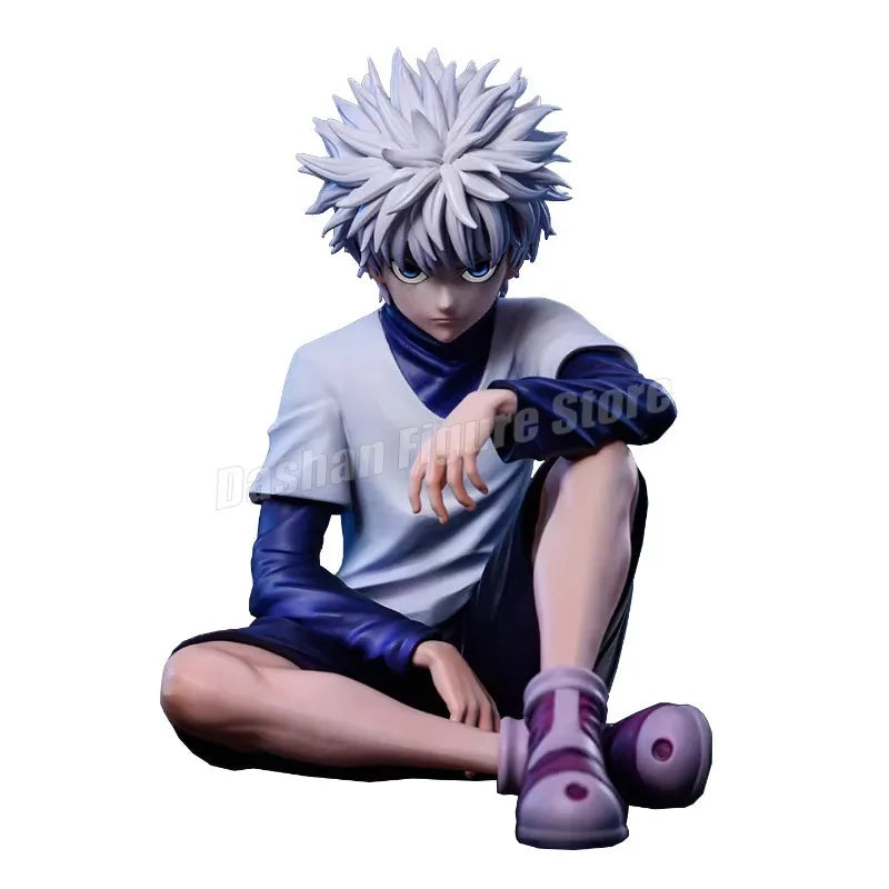 PG Hunter×Hunter GON FREECSS Killua Zoldyck Action Figure Noodle Stopper Anime Killua Figure Statue Car Ornaments PVC Model Toys