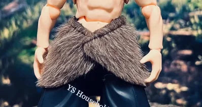 1/12 Хашибира Иносуке Аниме Момче Войник Фигурка Мини Сиво Кафяво Подгъв Модел Играчки Аксесоар за 6" Figma Buzzmod Фигурка Тяло