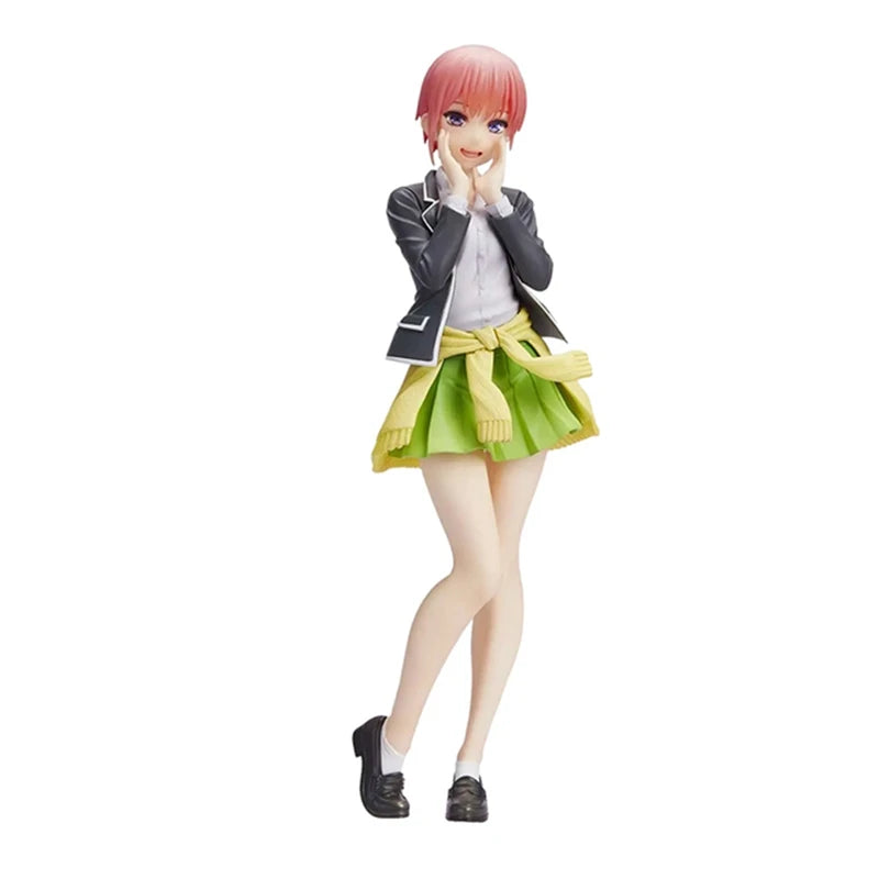 20CM Anime Figure Vital School Uniform The Quintessential Quintuplets Ichika Nino Miku Yotsuba Itsuki  Model Dolls Toy Gift PVC
