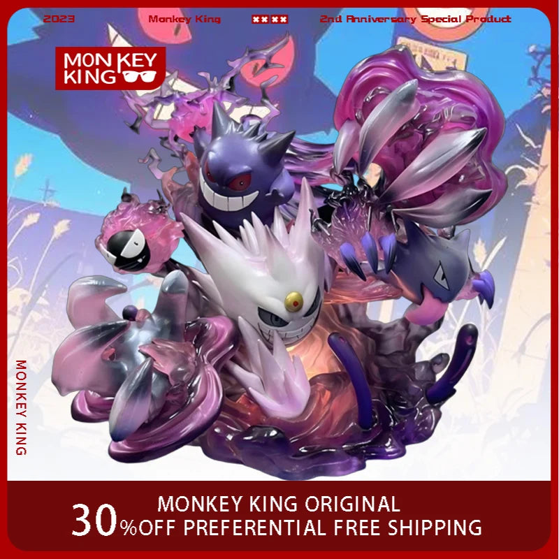 29cm Pokemon Action Figure Gengar Family Can Glow Extremely Large Model Desktop Ornament Decorations Holiday Gift Children Toy