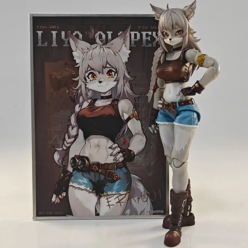 Official Lado Toys Era-001 Liya-Alopex Fix Ver. Model Adventure Squad 1/12 Fox Liya Action Figure Desktop Decoration Toys Gift