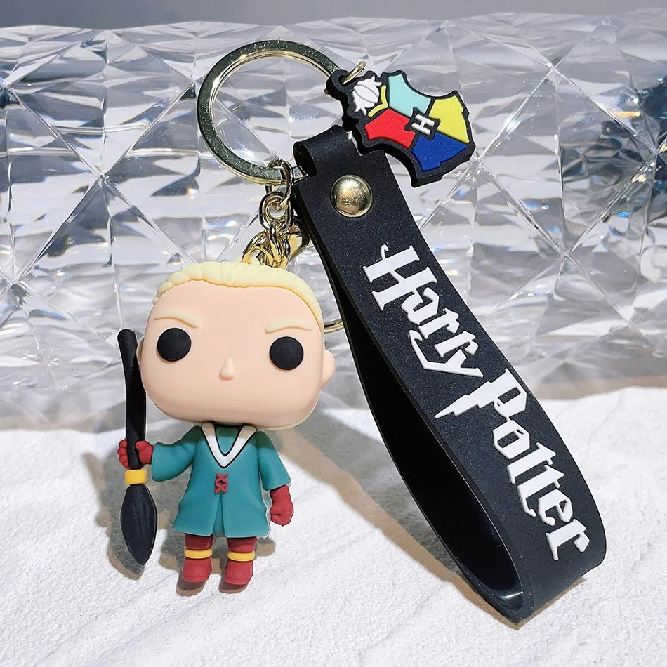 1-7pcs New Hot Harri Potter Cartoon Characters Action Figures Q Version Desktop ornament model quentes presente Kids' Toys Gift