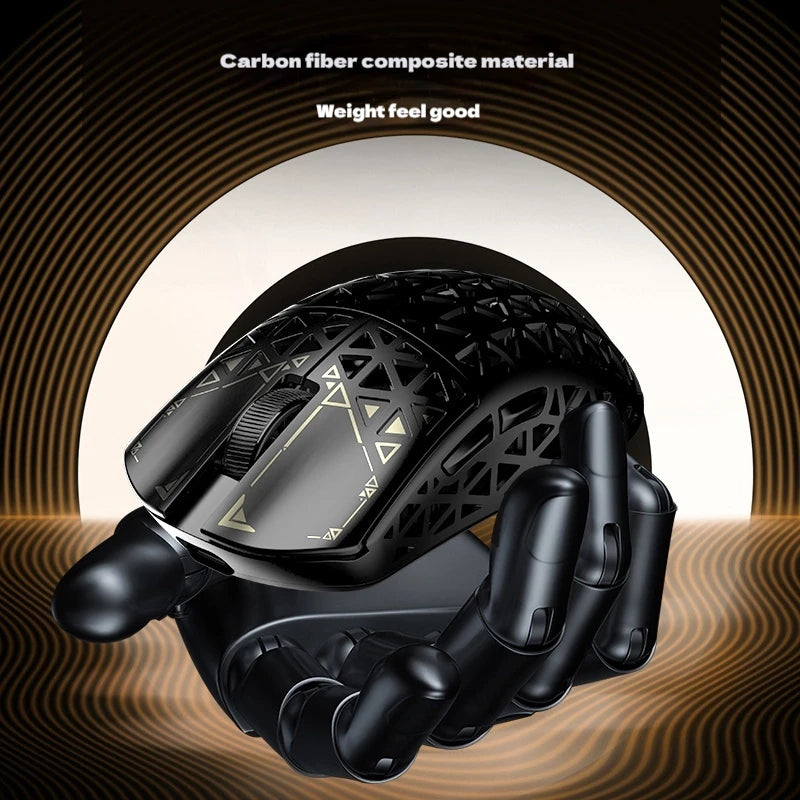 Ipi Float 18 88 Mouse Double 8k 26000dpi Paw3395 3modes Carbon Fibre Light Weight Holey Mouse Customized High Performance Mice