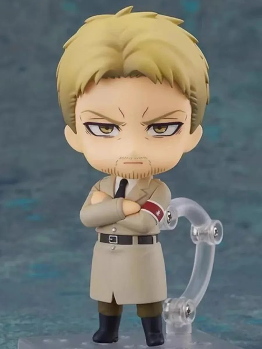 New 10CM Anime Attack on Titan Reiner Braun Q Version Joint replaceable Action Figures PVC Model Desk Decor doll Toy Gifts