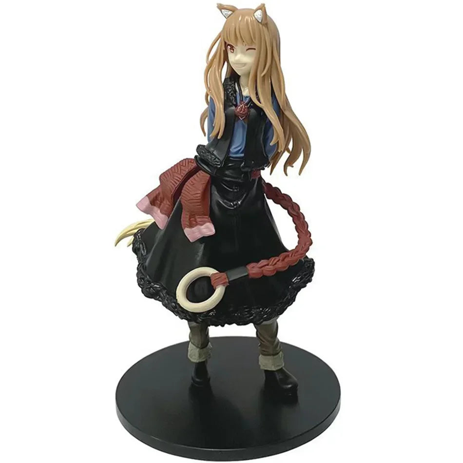 17 см Аниме Вълк и Подправка Герой PVC Ръчно изработена екшън кукла Модел Декорация за Десктоп Аниме Сладка Периферия Рожден Ден Коледен Подарък