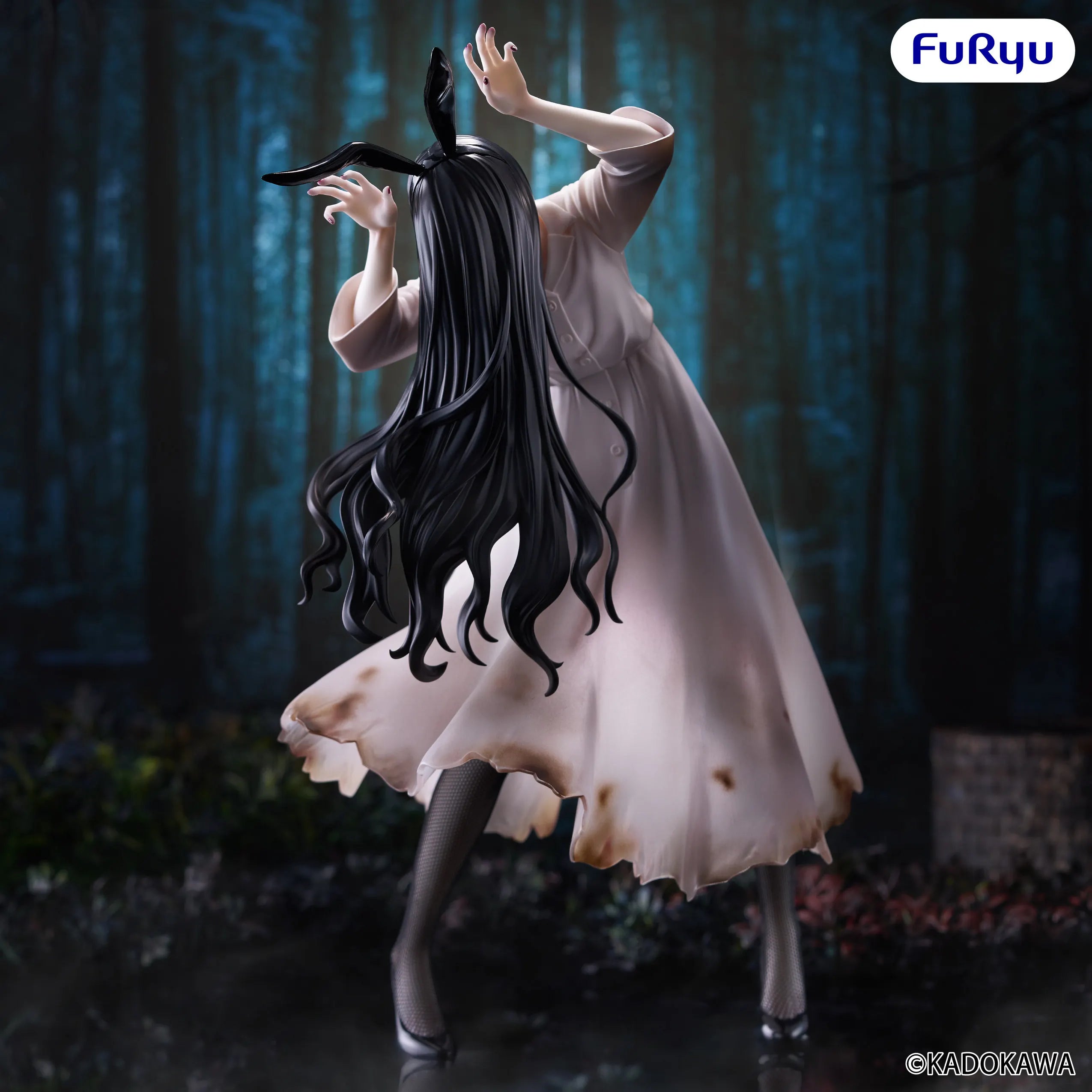 Original Furyu Sadako Anime Yamamura Sadako BiCute Bunnies Action Figurine Toys PVC Model Figuarts Collection Decoration