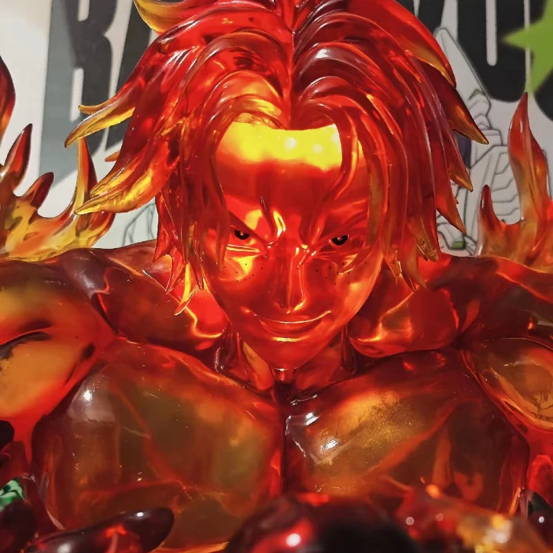 48 cm große ONE PIECE Anime-Figur Portgas D. Ace beschützt Ruffy, PVC-Modell, Szene-Statue, Schreibtischdekoration, Geschenk, Spielzeug