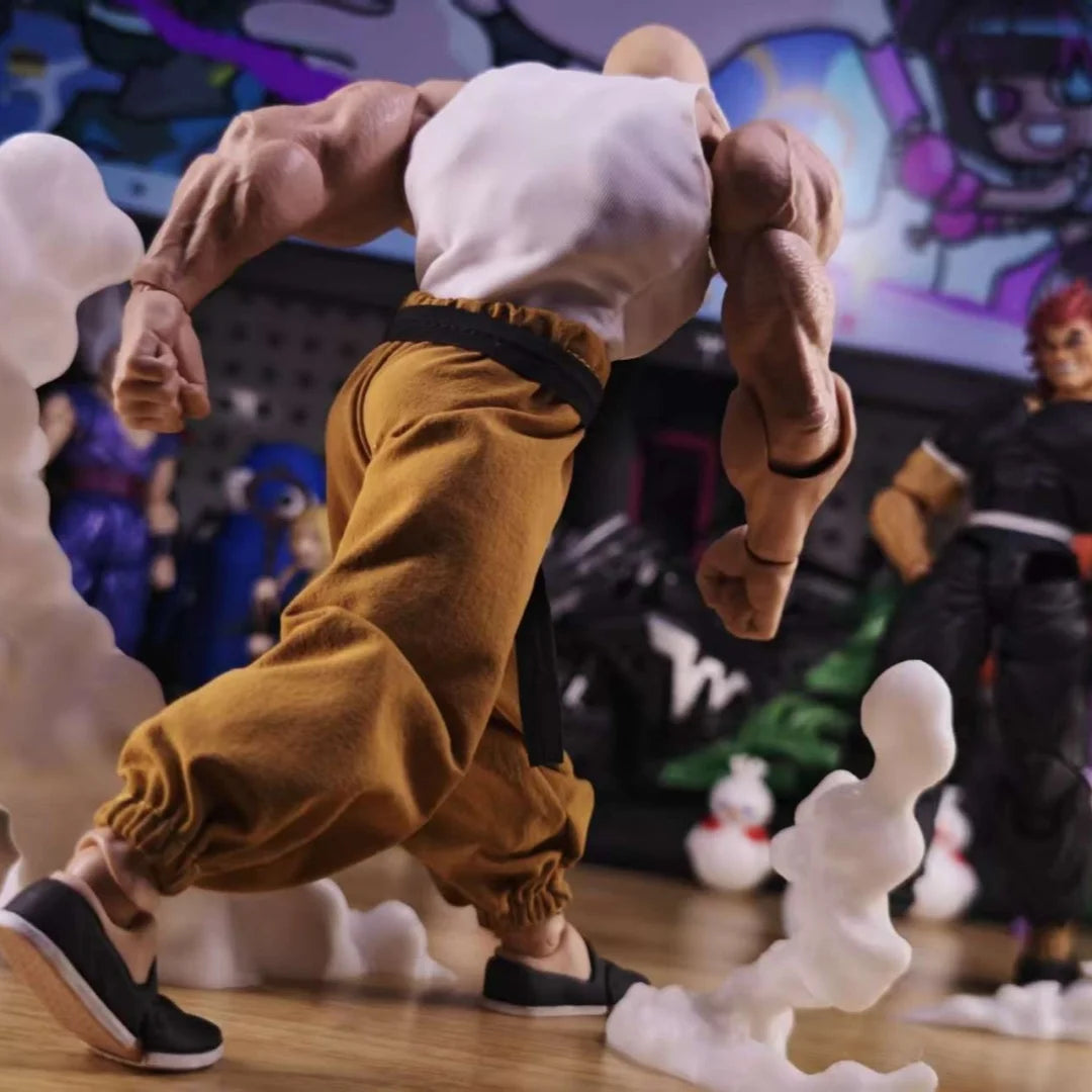 DRAGON BALL Shf Anime Handmade Master Roshi Strength Conference Tank Top Pants Belt Built In Iron Wire Is Suitable for 1/12 Toy