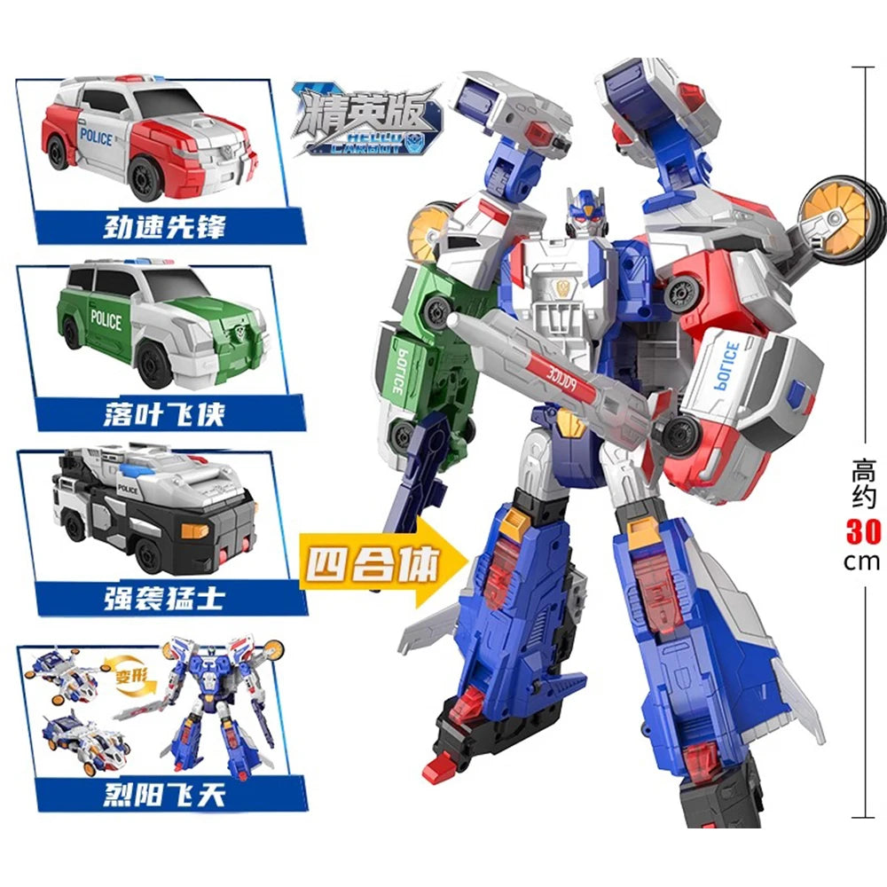 5 IN 1 Carbot Safari Saver Transformation Robot to Car Toys Action Figures Penta Storm Model Deformation Cars Toy Gift