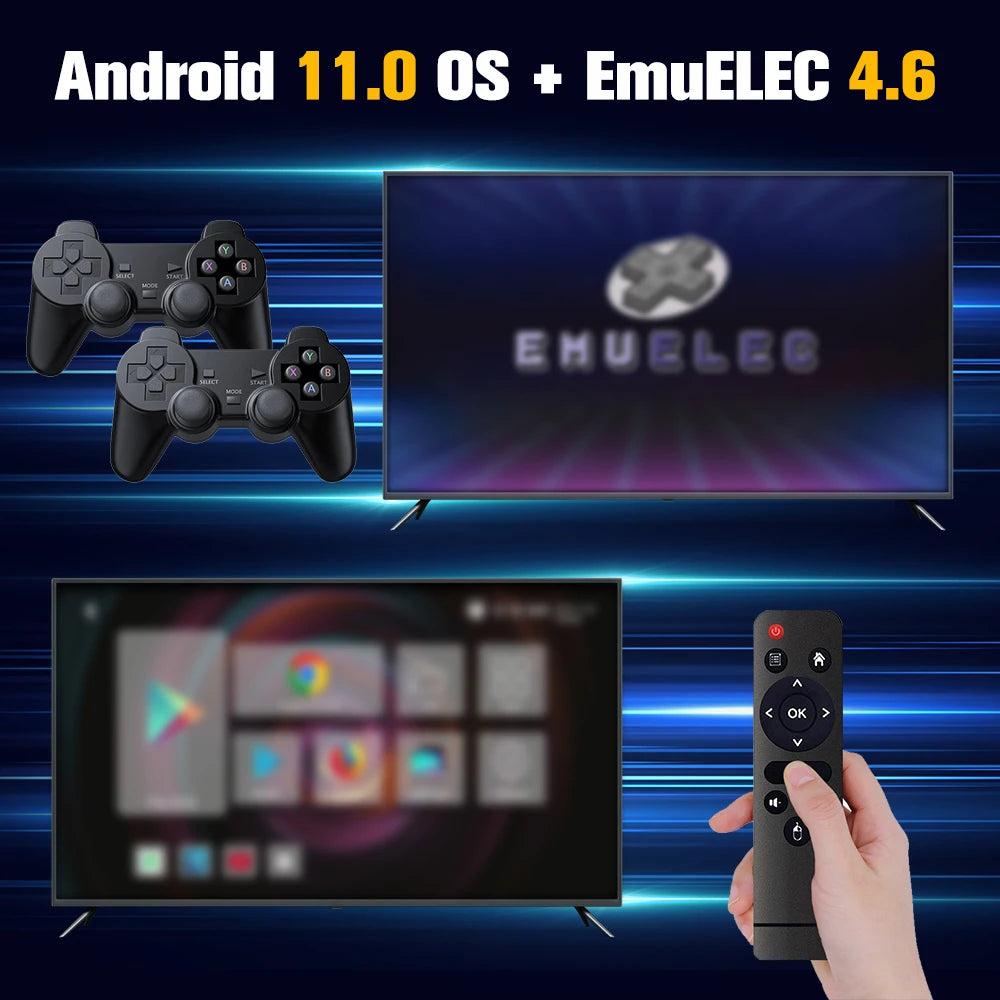 S905X4 Retro Game Consoles With 48000+ Retro Games For PS1/PSP/N64/Sega Saturn/MAME/NES/NDS/NEOGEO Plug&Play Game Console for TV