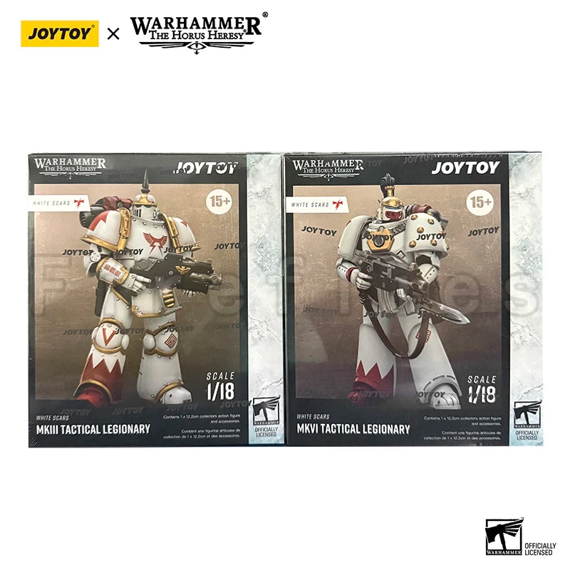 1/18 JOYTOY Action Figure The Horus Heresy White Scars MKIll MKVI Tactical Legionary Anime Model Toy