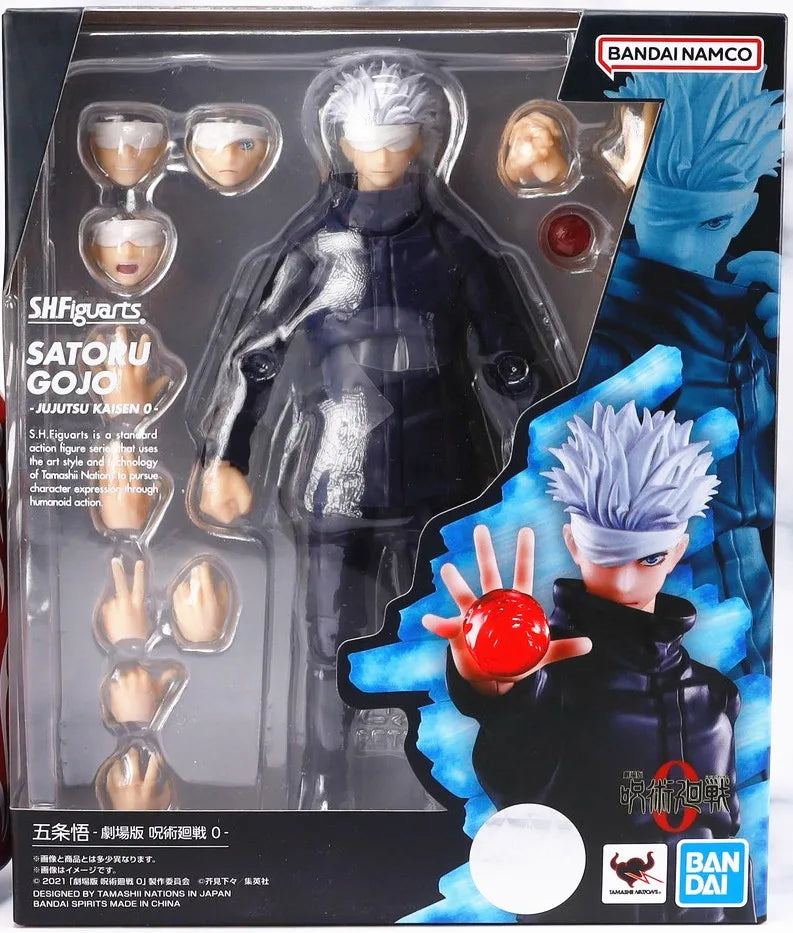 Bandai Original Jujutsu Kaisen Figure Gojo Satoru Itadori Yuji Fushiguro Megumi Kugisaki Nobara Anime Model Toy Gifts