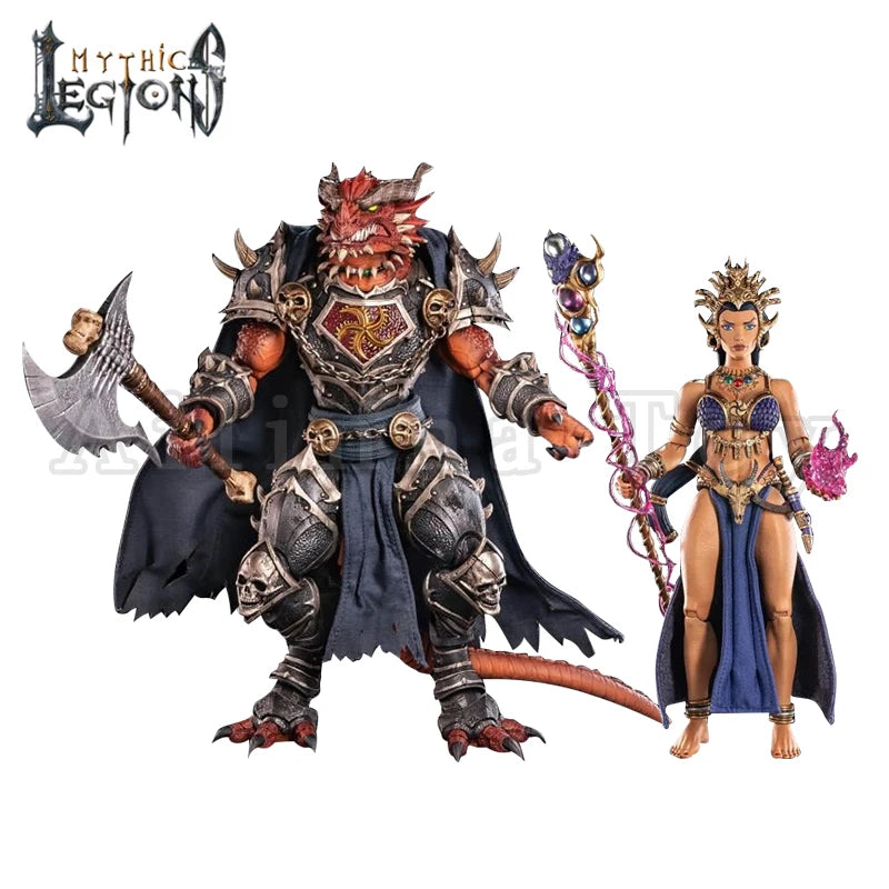 [Pre-Order]Four Horsemen Mythic Legions 1/12 6inches Action Figure Infinite Legions Arkhan the Cruel  Aksana the Inquisitor Toy