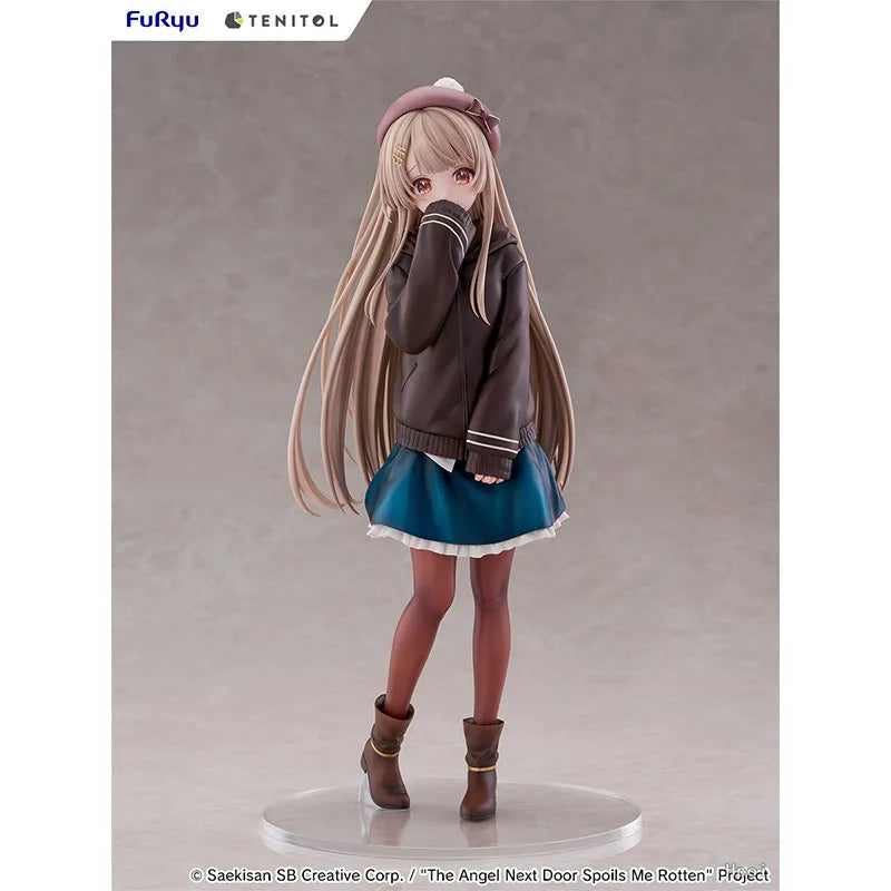 FURYU In Stock Original TENITOL TALL My Neighbor Angel Shiina Mahiru Autumn Ver. 30cm PVC Anime Figure Brand New Boxed Cartoon