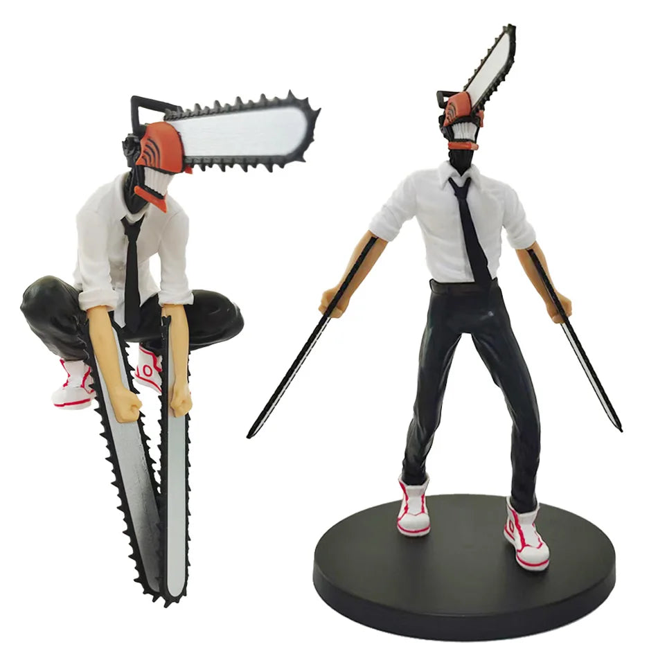 Anime Figure 15-18cm Chainsaw Man Power/Denji Action Figure PVC Noodle Stopper Figurine Adult Collection Model Toy
