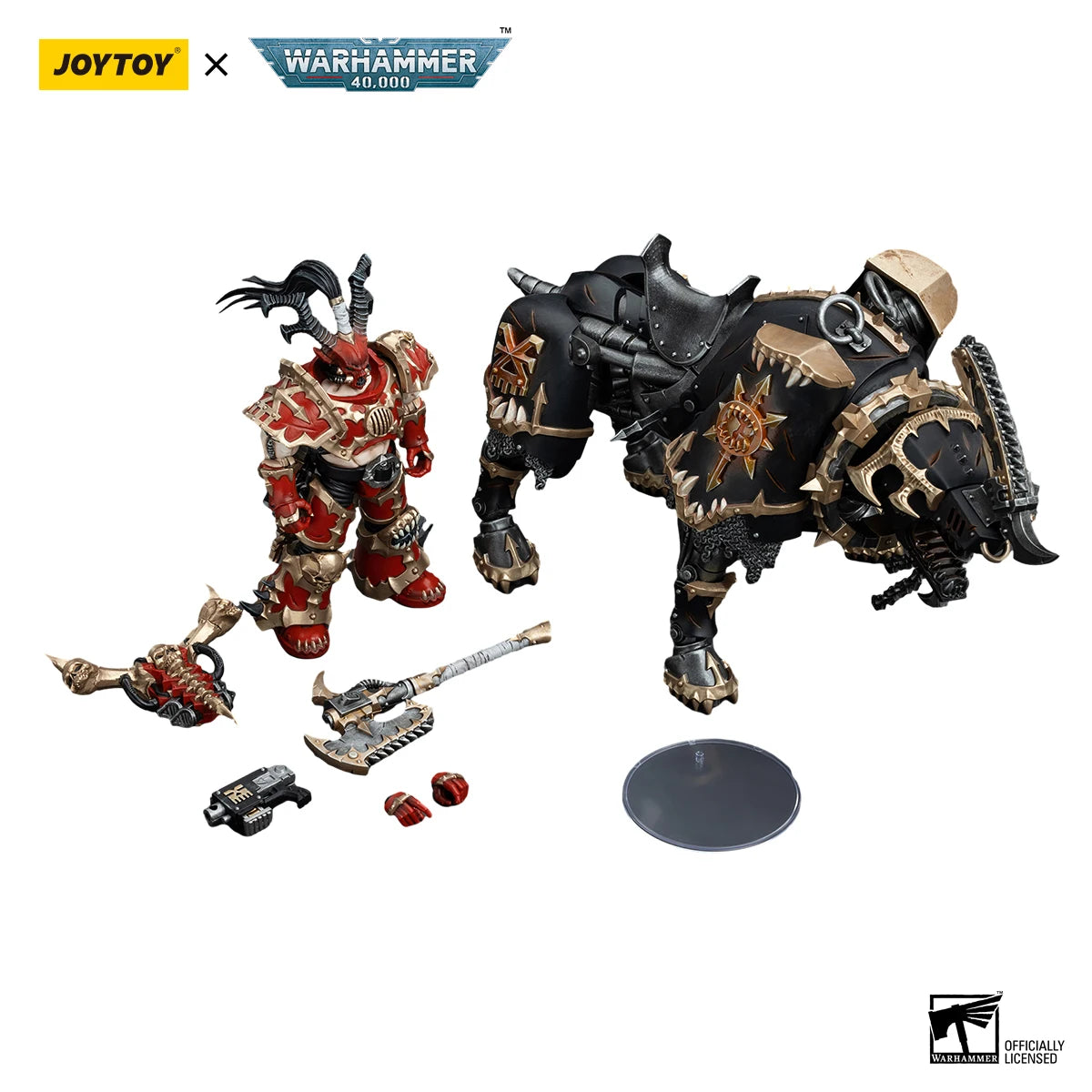 JOYTOY Warhammer 40K 1/18 Actionfigur World Eaters Lord Invocatus Anime Figuren Spielzeug Modell