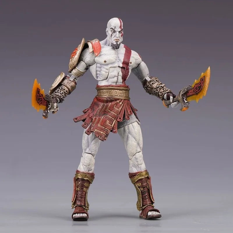 NECA God of War III Ultimate Kratos Kui Ye Boxed Deluxe Edition Articulated Action Figure Model Toy Collectible Gift for Boys