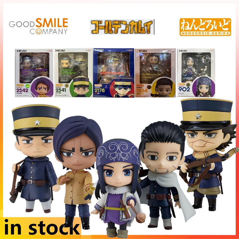 GSC Q-version Movable Humanoid Nendoroid Golden Kamuy Tail Shape Hundred Help Character Model Figurine Holiday Gift for Friends