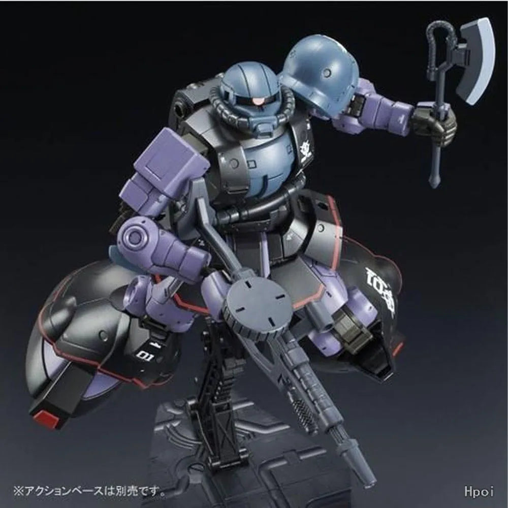 Bandai Original GUNDAM HG Series 1/144 MS-06RD-4 Zaku High Mobility Test Type (Space Use) Anime Assembly Model Toys