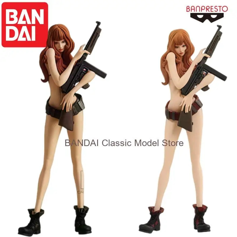 In Stock Bandai Original Banpresto Rupan Sansei Mine Fujiko Action Figure Model Doll Brand New Boxed Anime Characters Garage