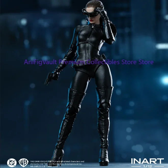 INART Catwoman Action Figure Batman The Dark Knight Rises Anne Hathaway Cat Woman Figurine 1/12 Original Collect Model Toy Gift