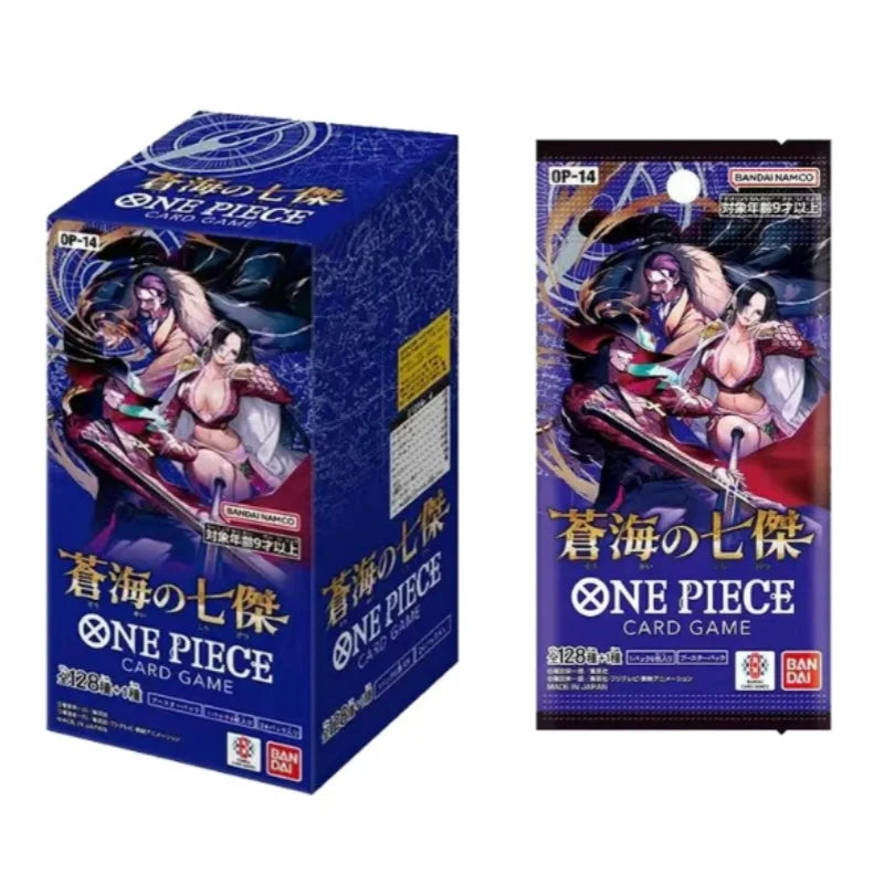 Original In Stock Yuwan Tang One Piece OPCG Card OP14 Seven Warlords of the Sea Japanese Card Booster Box Collection Toys Gifts