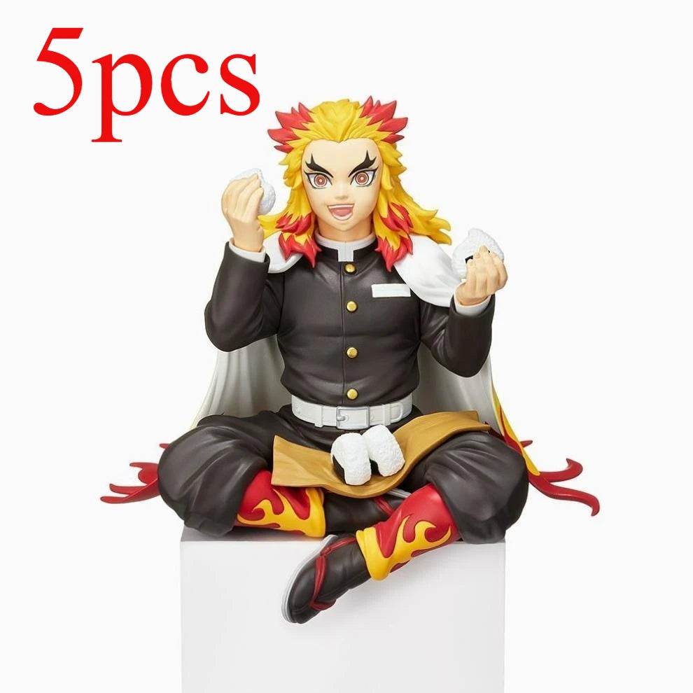 5pcs  Anime Figure Demon Slayer Kimetsu No Yaiba Anime Action Figures Tanjiro Nezuko I Models Perfect Gift for Fans Toy