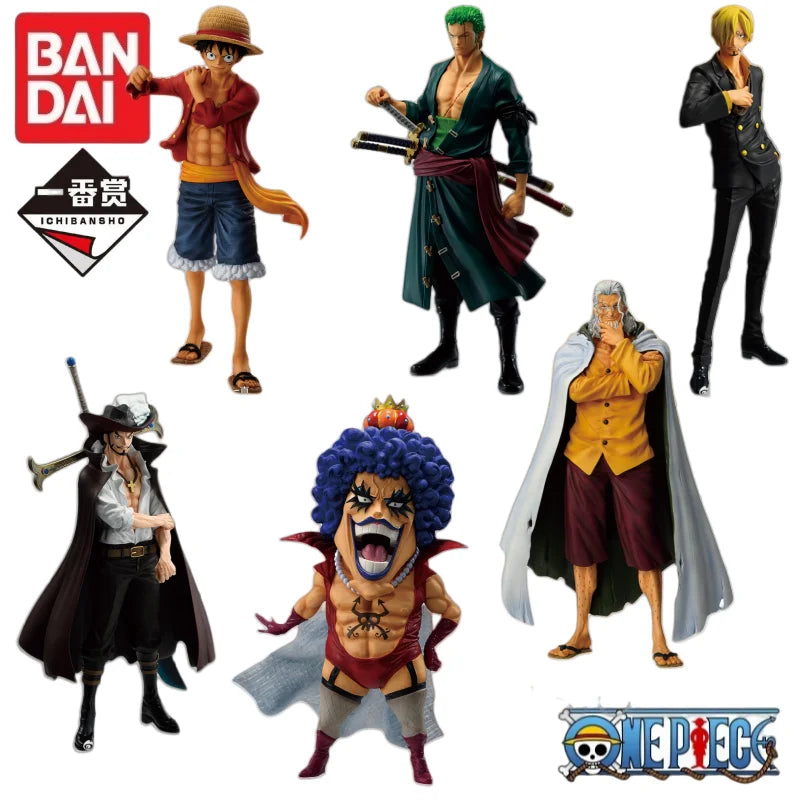In Stock 100% Original Bandai Ichiban Kuji One Piece Monkey D Luffy Roronoa Zoro Sanji Dracule Mihawk Emporio Ivankov Silvers